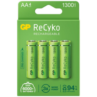 Аккумулятор Gp AA 130AAHCE-2GBE4 Recyko+ 1300 mAh * 4 (130AAHCE / 4891199186523)