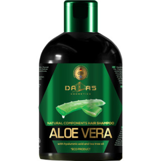 Шампунь Dalas Aloe Vera с гиалуроновой кислотой, натуральным соком алоэ и маслом чайного дерева 1000 г (4260637729200)