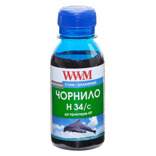 Чернила WWM HP № 22/134/136 100г Cyan (H34/C-2)